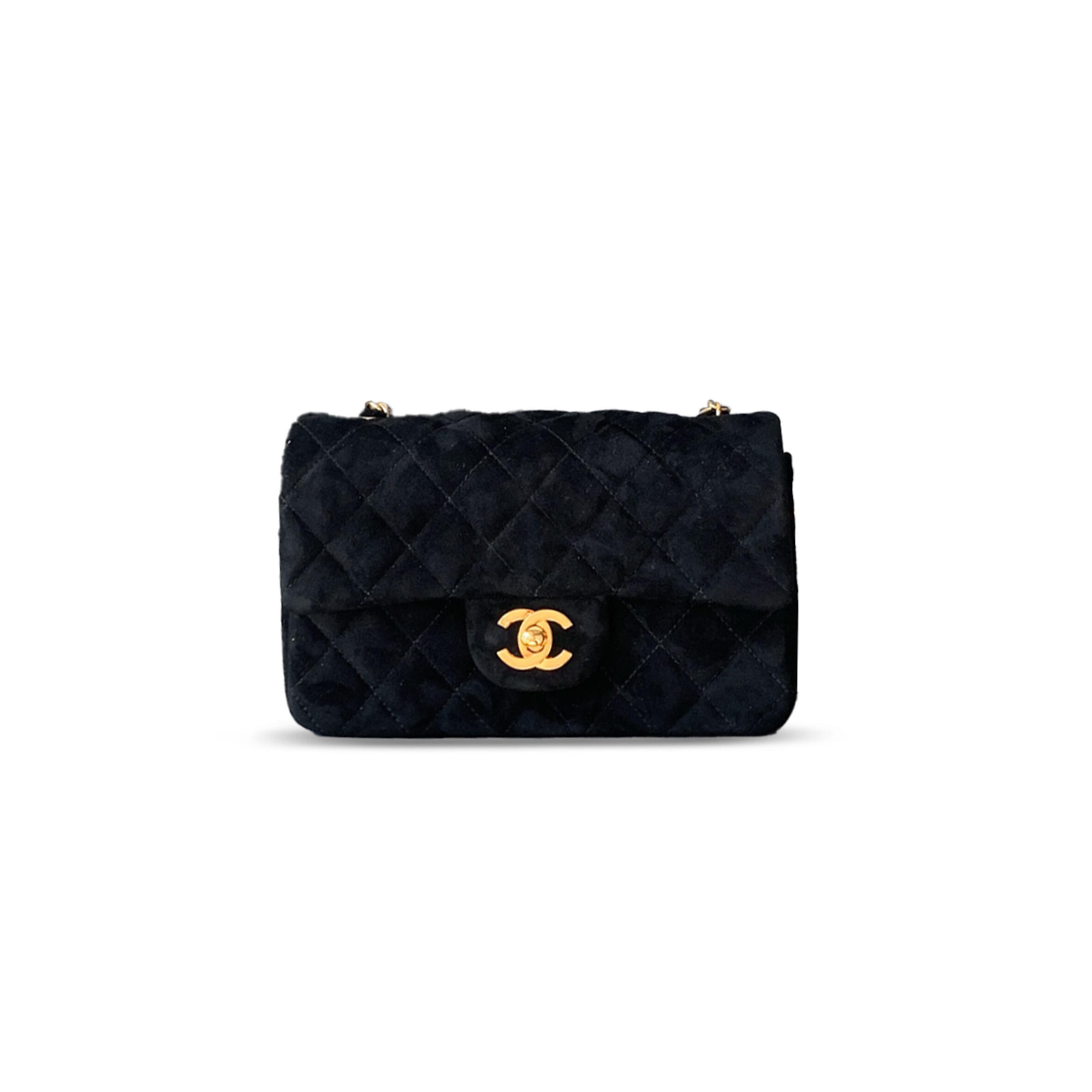 CHANEL MASTER SUEDE SMALL CLASSIC FLAP SHOULDER BAG 306481 (20*12*6cm)